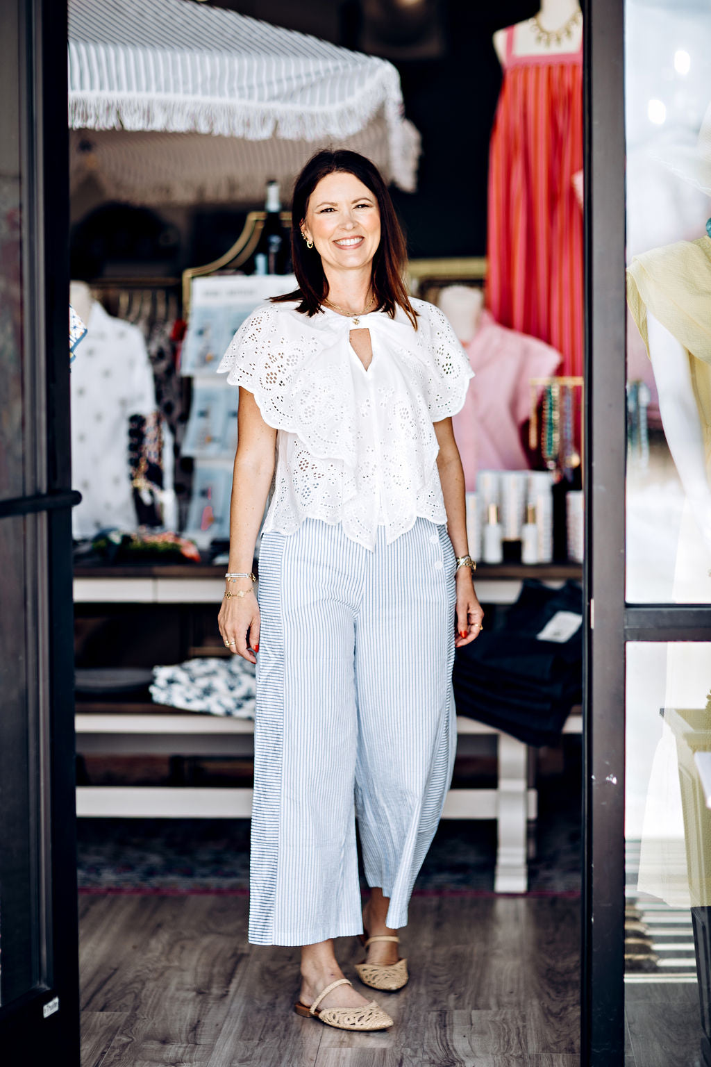 Daisy Eyelet Butterfly Top